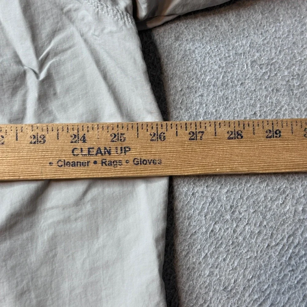 The North Face Shirt Mens XXL Tan Button Up Hiking Long Sleeve Nylon Roll Tab
